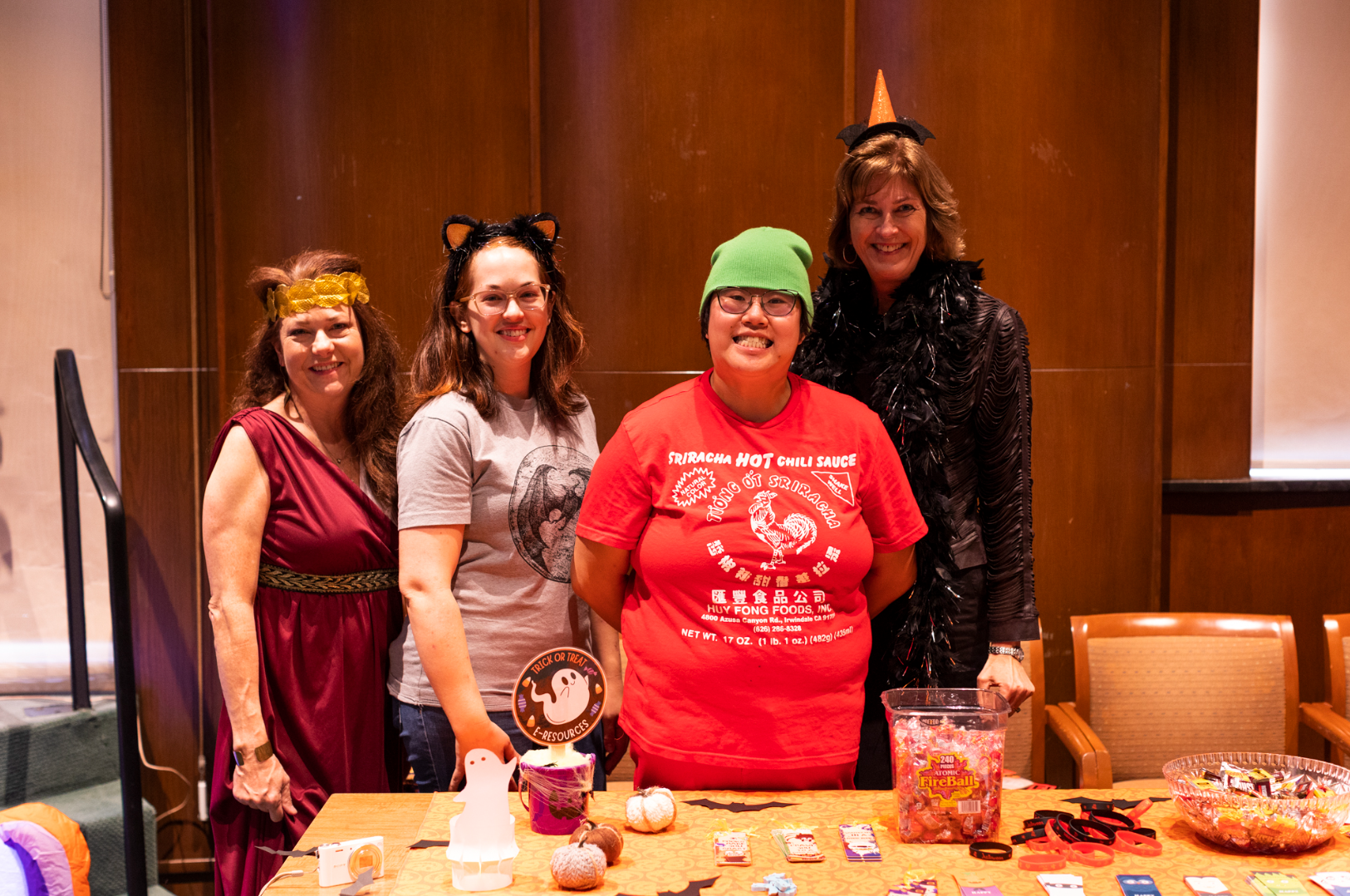 Fondren staff in costume